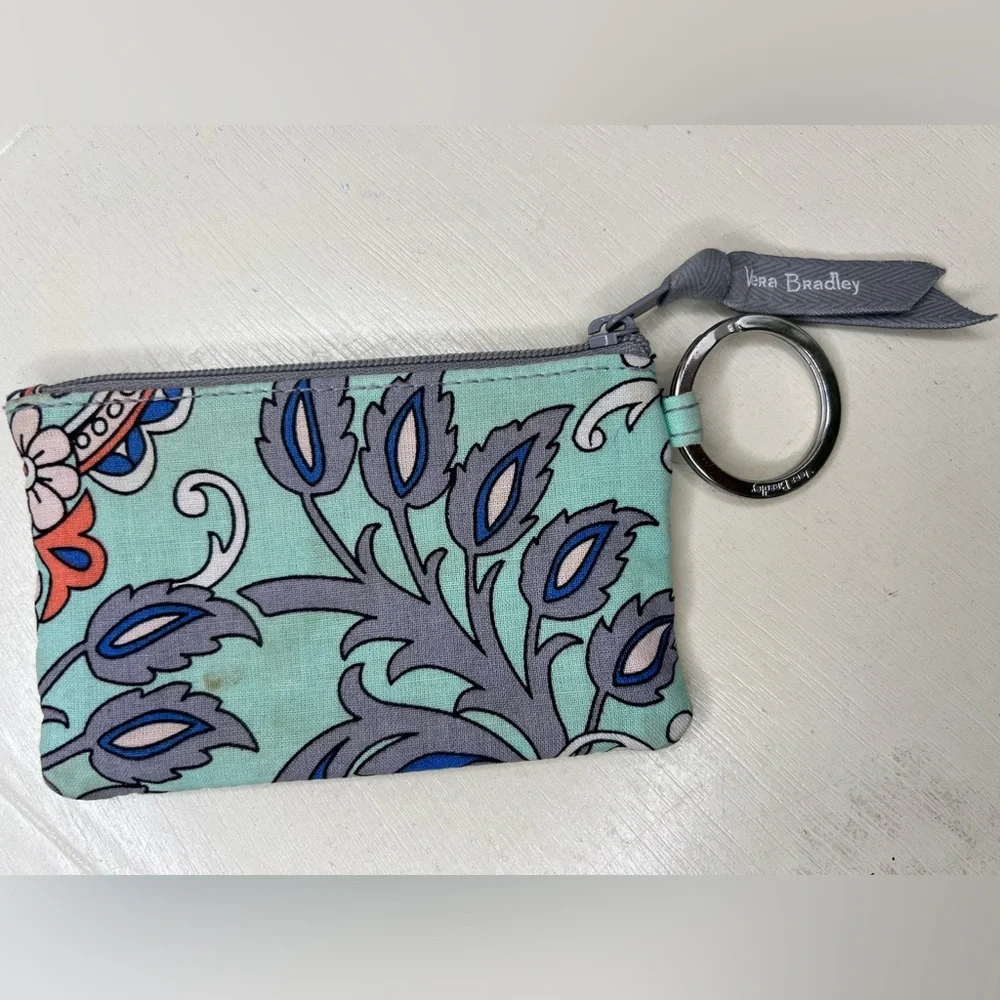 Vera Bradley Keychain Wallet Cardholder Clear ID Case